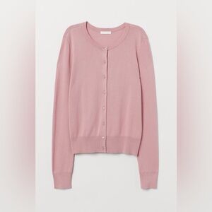 H&M Soft Pink Cardigan Sweater